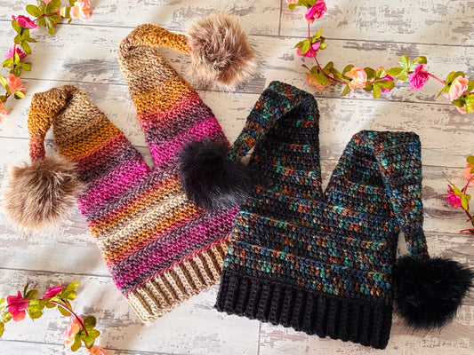 Cozy Jester Hat - Crochet Pattern